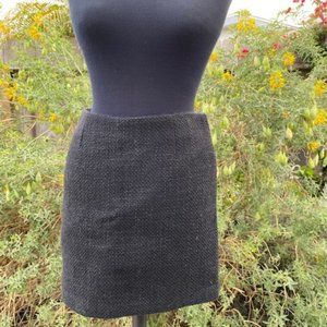 United Colors of Benetton 1990's Wool-blend Black Mini Skirt
